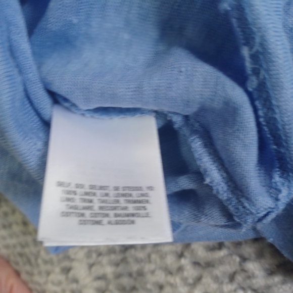 Anthropologie Deletta Linen and Lace Top Sz S Girl Era Boho Princess Fairycore - Picture 6 of 6